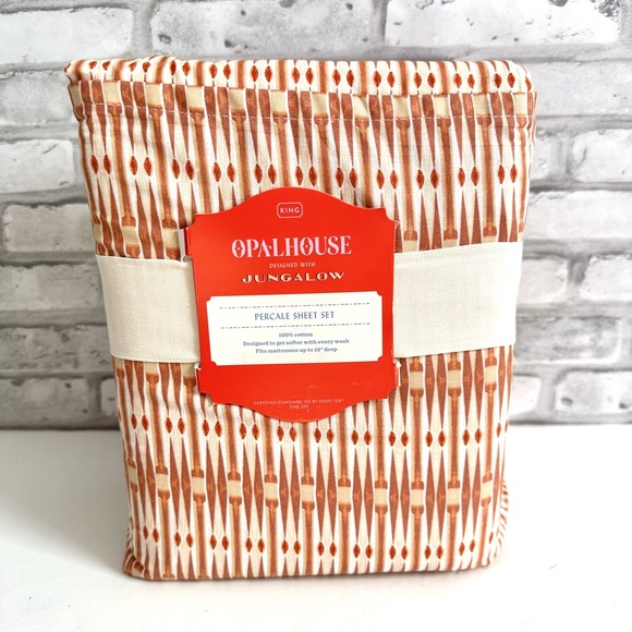 Opalhouse Bedding Opalhouse Printed Cotton Percale Sheet Set